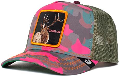 Goorin Bros. The Farm Kablamo Camo Collection Berretto da camionista regolabile unisex, Rosa (Elk Season Dreams), taglia unica