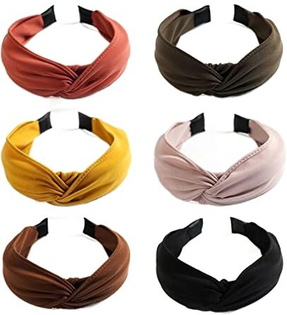 DJLORD Fascia for capelli all'ingrosso Classic Solid Hairband Turbante Cross Knot Accessori for capelli Cerchietto for capelli (Color : Grey hairband, Size : 1 size)