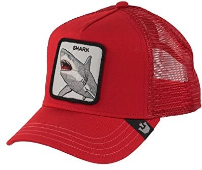 Goorin Bros. Dunnah Shark Red A-Frame Adjustable Trucker Cap One-Size