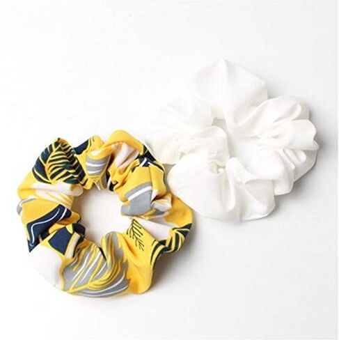 GERRIT Cerchietto Per Capelli Donna 2pcs / lot strisce e punti elaschi scruties hairband capelli corda cravatta moda stipe for le donne ragazze Fascia Per Capelli (Color : P color)