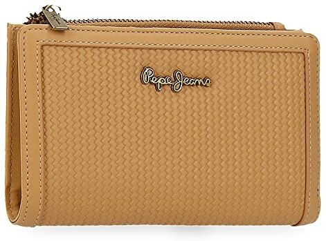 Pepe Jeans Lena Portafoglio con porta carte marrone 17 x 10 x 2 cm finta pelle, marrone, Cartera con Tarjetero, Portafoglio con porta carte di credito