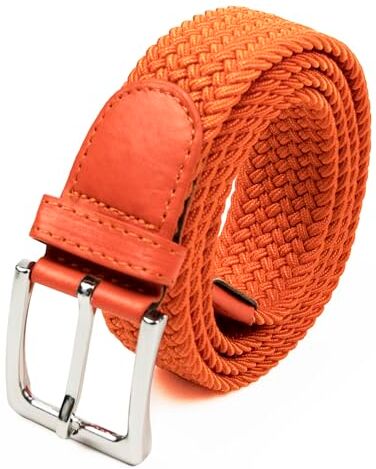 GLAMEXX24 Cintura Elastica Unisex in Tessuto Intrecciato Stretch Belt Cintura Elasticizzata per Uomo e Donna