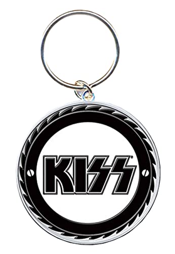 Kiss Rock Off  Buzz Saw Logo (Portachiavi Metallo) Merchandising Ufficiale