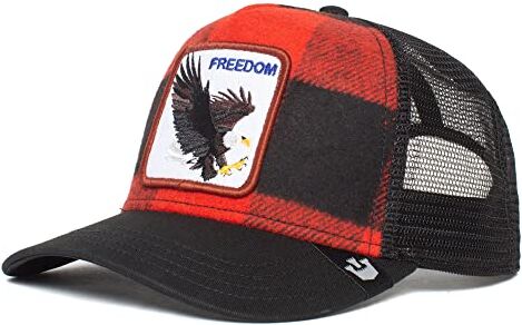 Goorin Bros. Ski Free Eagle Black Red Adjustable Trucker cap One-Size