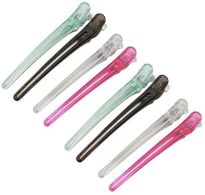 N\A 8 Pezzi Fermagli Per Capelli Lunghi A Becco D'Anatra Antiscivolo Fermagli Per Capelli Per Taglio Styling Fermagli per Capelli Clip Pinze Anatra Bill Clips Clip Clip per Capelli a Becco d'Anatra Pinze