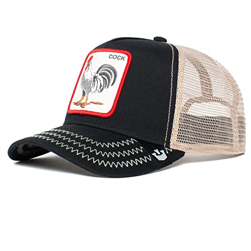 Goorin Bros. Berretto da Baseball Regolabile The Farm, Trucker-Cock-Black-#27179, Taglia Unica