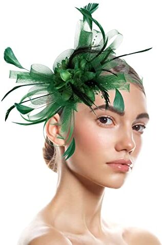 Yinguo Fascia per capelli da donna, cappello da donna, cappello da fiore, per tè, cocktail, matrimoni, chiesa (11-B, taglia unica)