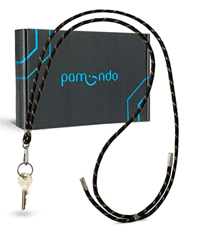 pamindo portachiavi pratico portachiavi con moschettone catena universale per portachiavi cinturino portachiavi oro nero