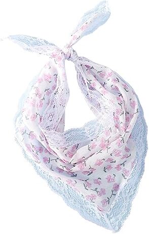 WATERBELINE Hot Girls Bianco Pizzo Bandana Solido Turbante Fermatenda Campeggio Foulard Bella Ragazza Viaggio Panno Capelli Pizzo Fasce Per Le Donne Larghe Fiore Sposa Fasce Per Matrimonio