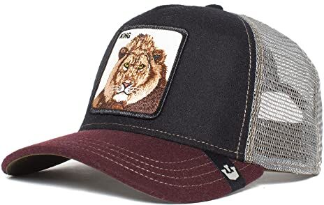 Goorin Bros. Circwool of Life King Black Red Adjustable Trucker Cap One-Size