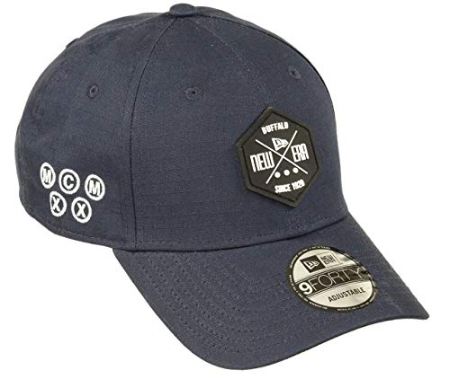 New Era 9forty Adjustable cap Rubber Hex Patch Navy One-Size