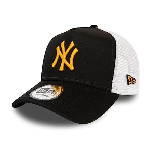 New Era York Yankees cap Trucker Kappe League Essential Basecap MLB Baseball Schwarz One-Size