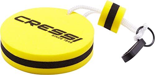 Cressi Floating Keychain Portachiavi Galleggiante, Giallo/Nero, Taglia Unica, Unisex Adulto