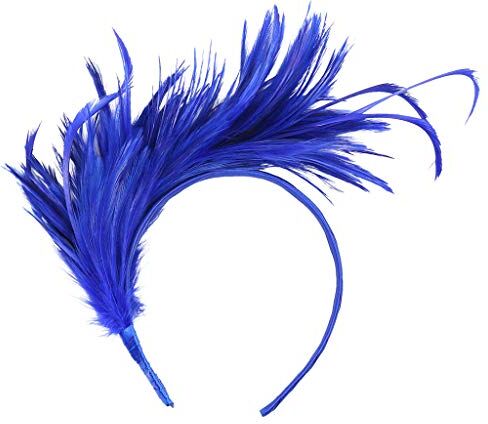 Generic Classic Flapper Headband Black Fancy Fascia per capelli da donna estiva (blu, taglia unica)