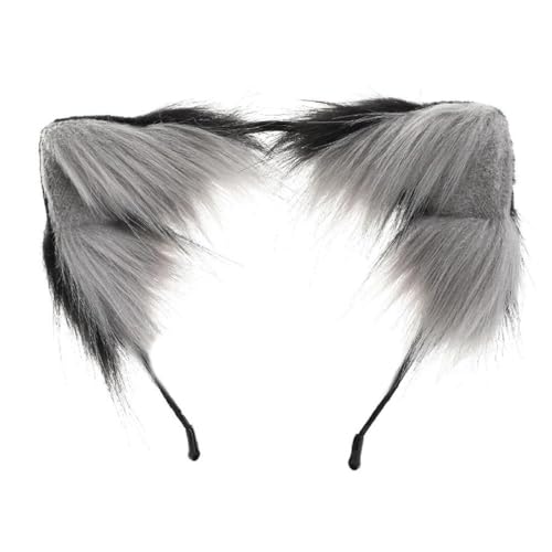 MISUVRSE Cerchietto per capelli con orecchie di volpi in stile cartone animato, fascia da donna, fascia per trucco per Pasqua, carnevale, cosplay, accessori per capelli di Halloween per donne, fasce per