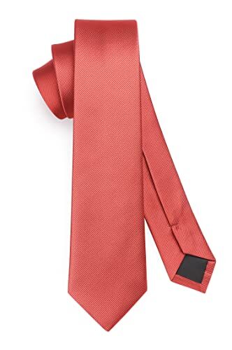 HISDERN Cravatte da Uomo Cravatte da Uomo in Tinta Unita Rosa Cravatta da Sposa Cravatta da Uomo Classica Formale da Uomo 6 cm