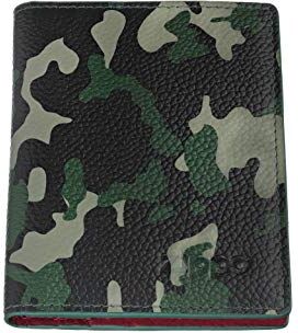 Zippo Leather credit card holder Porta carte di credito 10 centimeters Verde (Green Camouflage)