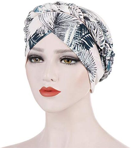 Lmtossey Fascia in seta stampata da donna in tessuto floreale corto intrecciato fascia può nascondere i capelli Bandana