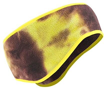 OMICE Sport all'aria aperta Polar Fleece Foulard Elastico Sport Fascia Da Corsa Fascia Per Capelli Orecchio Manicotti Archetto Scaldaorecchie (giallo)