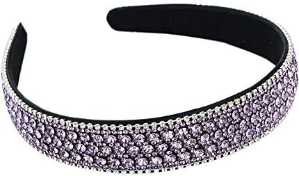 MIQIQAO Cristallo Strass Fascie Sparkle Argento Diamante Fascia Vintage Princess Party Headpiece per Compleanno Sposa Tiara Abbigliamento quotidiano (Ccryzise)