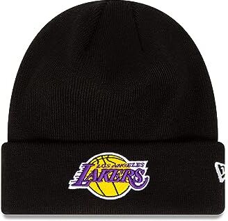 New Era Los Angeles Lakers NBA League Essential Black Cuff Knit Beanie One-Size