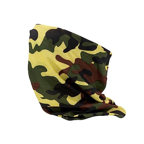 Colours & Beauty Fascia Capelli Donna Camouflage Giallo Marrone Verde   Scaldacollo Cotone   Fascia per Capelli Uomo   Scaldacollo Moto   Fascia Running   Antivento Ciclismo Uomo