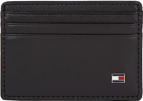 Tommy Hilfiger Portafoglio Uomo Eton in Pelle, Nero (Black), Taglia Unica