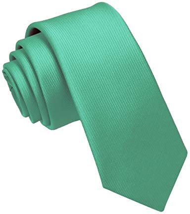 JEMYGINS Cravatta Uomo Multicolore Sottile 6CM menta verde