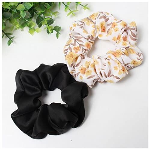 GERRIT Cerchietto Per Capelli Donna 2pcs / lot strisce e punti elaschi scruties hairband capelli corda cravatta moda stipe for le donne ragazze Fascia Per Capelli (Color : A1-)