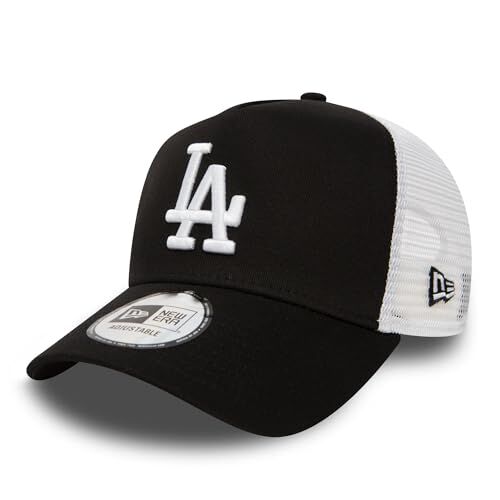 New Era Los Angeles Dodgers Frame Adjustable Trucker cap Clean Black/White One-Size