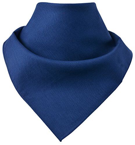 Miobo Bandana/foulard da collo, 100% cotone, taglia unica Tinta unita blu scuro. M