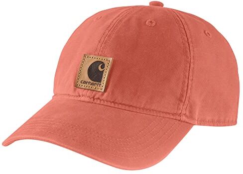 Carhartt Berretto Da Baseball In Cotone Canvas, Uomo, Arancione (Terracotta), Taglia unica