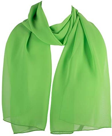 Hat To Socks Scialle in Raso e Chiffon Trasparente da Donna (Lime)