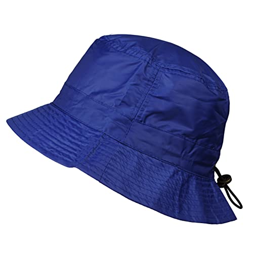 Toutacoo , Cappello da Pioggia Bob- Regolabile- Aspetto Nylon (030-Blu/M-L)