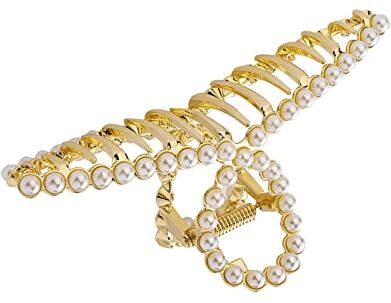 YWSTYllelty Fermagli Per Head Pearl Back Accessori Hairpin Catch Hairpin Hair Clip Hair Metal Clip Large Catch Plate Hair Clip Ricci Accessori (B, One Size)