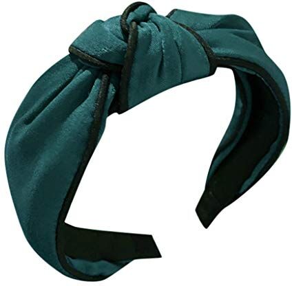 TianWlio Cerchietto per capelli vintage per ragazze e donne, capelli da donna, fascia per parrucchiere, accessorio per bandana, fascia per capelli da donna, fascia retrò (verde, taglia unica)