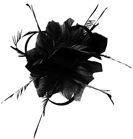 Yinguo Wear So Many Headbands Fiore Fascia Cappello per cocktail Ball Wedding Fascinators Fascia da donna (Nero-D, Taglia unica)