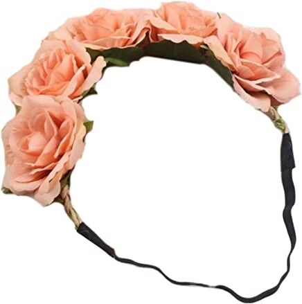 HNsdsvcd Corone floreali Corona per capelli Fasce per capelli Fiore da donna Corone di fiori da sposa per matrimonio Fasce floreali da sposa Fasce per capelli da donna