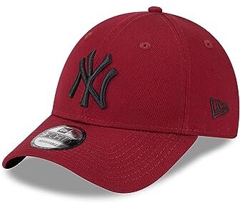 New Era Baseball Accessoire Kappe Basecap cap York Yankees Teamlogo Strapback Rot Schwarz One-Size