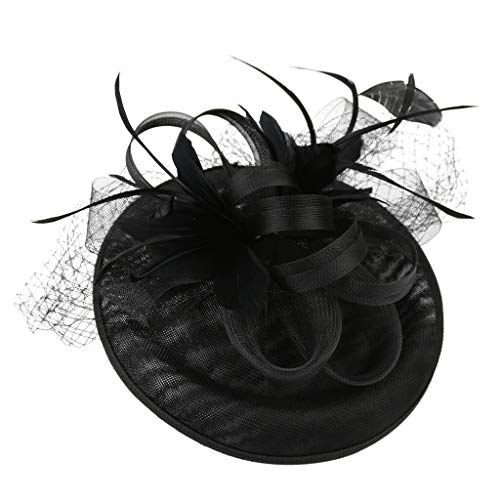 ADXFWORU Supporto per cintura da donna, per feste, con accessori floreali, elegante cerchietto per capelli sportivi, per bambini (nero, taglia unica)