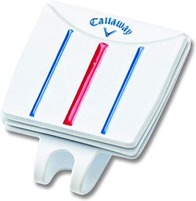 Callaway Golf Unisex 2021 Triple Track Hat Clip/Marker, Golf Accessory, White/Blue/Red, Taglia Unica