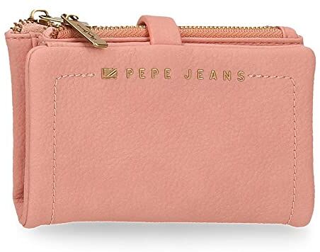 Pepe Jeans Diane Portafoglio con portacarte rosa 14,5x9x2 cm Pelle sintetica