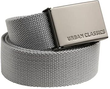 Urban Classics Cintura Unisex per Uomini e Donne, Cintura con Fibbia Scorrevole in Metallo, Regolabile, 100% Poliestere, Lunghezza 120 cm, Diversi Colori Disponibili, Taglia Unica