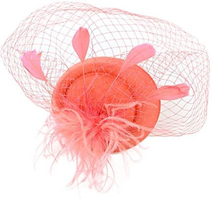 YWSTYllelty Fasce Fascinators Headwear Hat Hat Women's Hair Pin Pillbox Cocktail Headband 20 Anni Compleanno