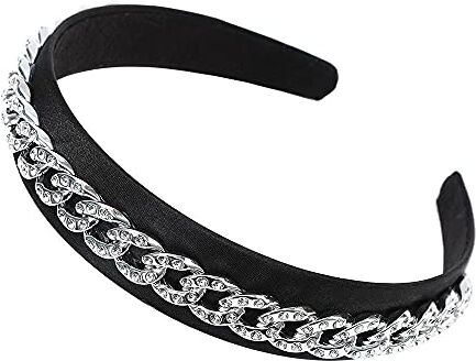 HHRHLKNH Cerchietto Per Capelli Donna Catene D'Oro Catene Capel Bands Hoop Per Le Donne Fascia Fascia Hairband Girls Accessori Per Capelli Elegante Elegante Ornamento Per Capelli Chic-A8