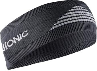 X-Bionic Headband 4.0 Fascia per Capelli Sport Sweatband Fascia per Sudore Unisex Adulto, Grigio, 1