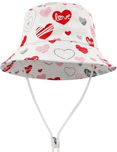 FenFang Cappello da Sole Bambino Bambina a Tesa Larga, Berretto Pescatore Neonato Estivo, Cotone Bucket Hat, Fisherman cap da Cartone Dinosauro Spiaggia 1 2 3 4-8 Anni (1-2 Anni, Rosa)