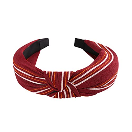 JAZIEL Top Knot Turban Twist Hairband Retro Elastic Hair Hoop Headwrap Fascia per donna Accessori per copricapo con stampa,32