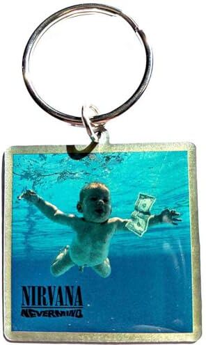 Nirvana Nevermind Portachiavi (Taglia Unica) (Blu)