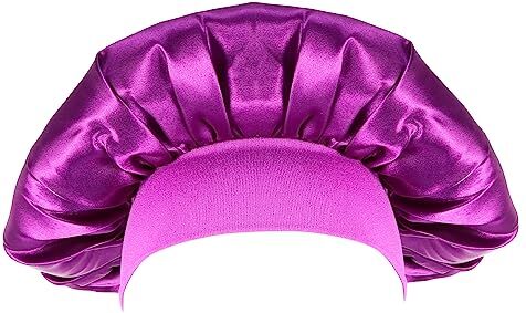 Angoily 3 Pz Cappello per Berretti Neri Berretto di Seta per Dormire Elastico Cappello da Notte da Donna di Notte Sciarpa Cappello Lavorato a Maglia Mancare Raso